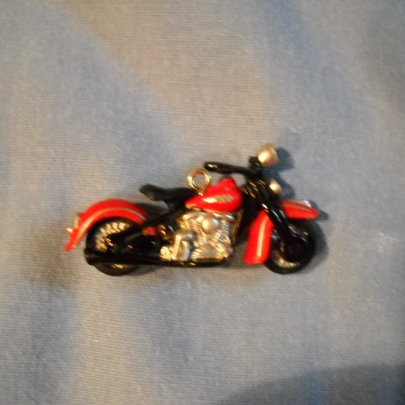 Vintage 2003 Hallmark Mini Ornament Harley-Davidson -1948 Panhead Motorcycle, #5 - Picture 3 of 7